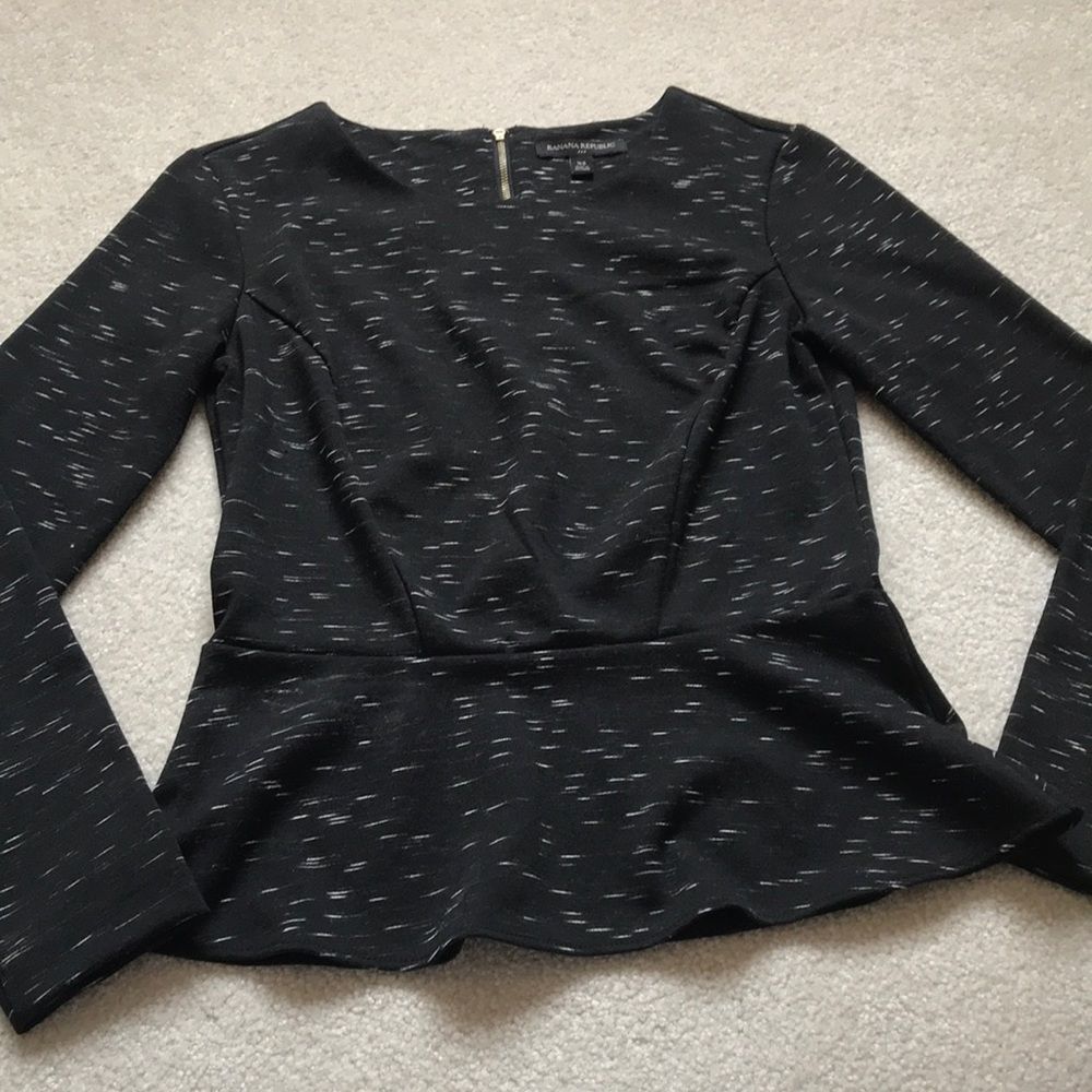 Banana republic peplum top